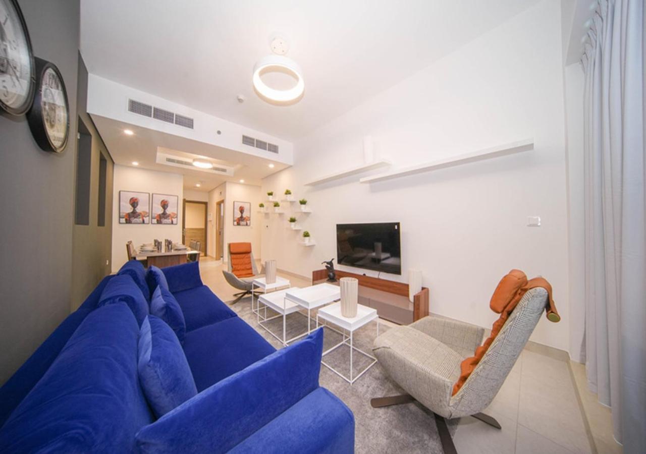 Elegant 2Br View With Rooftop Pool The Bay Dubái Exterior foto