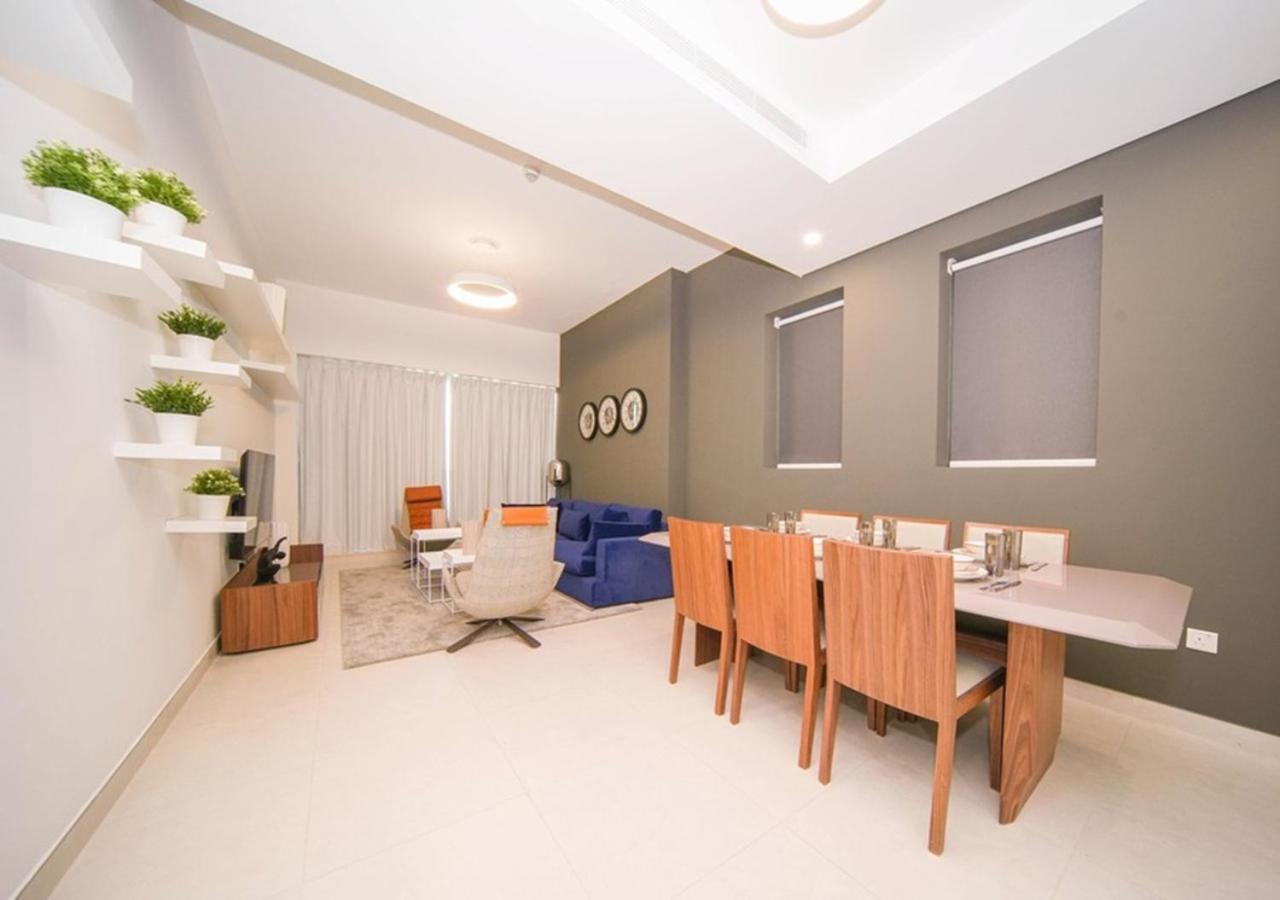 Elegant 2Br View With Rooftop Pool The Bay Dubái Exterior foto