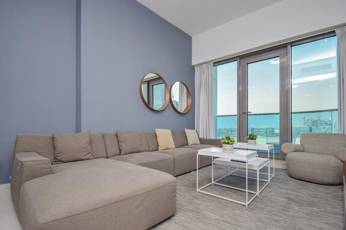 Elegant 2Br View With Rooftop Pool The Bay Dubái Exterior foto